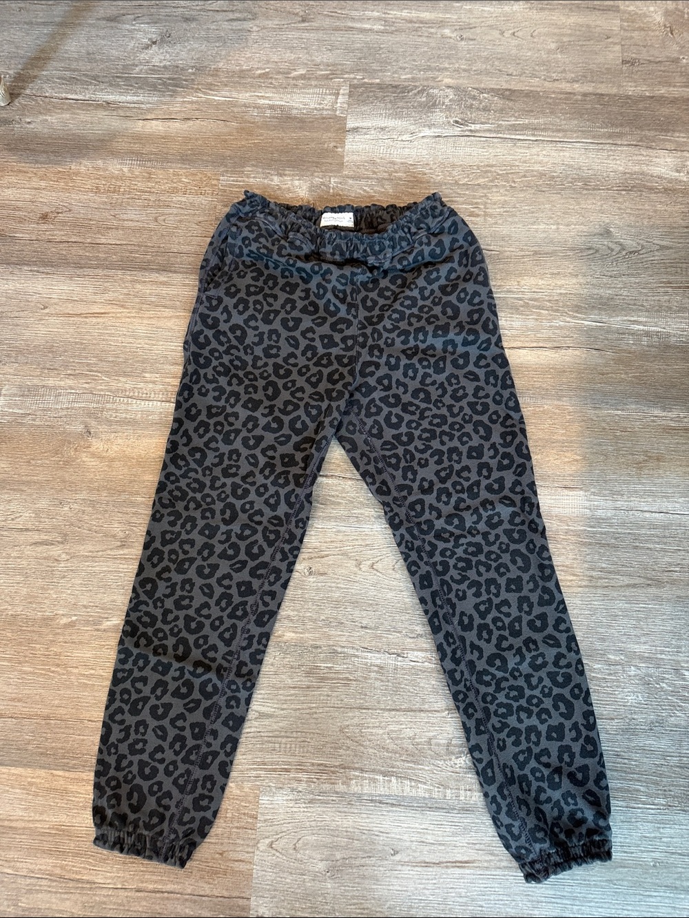 Abercrombie & Fitch Black Leopard Print Joggers